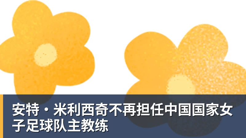 安特·米利西奇不再担任中国国家女子足球队主教练